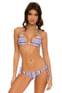 Luli Fama Playtime WAVY RUCHED BACK BRAZILIAN TIE SIDE BOTTOM